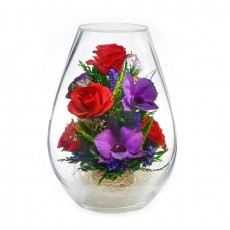 "NaturalFlowers" Арт:FMM2 цветы в стекле